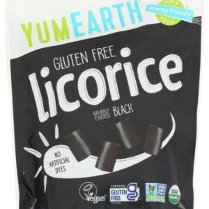YUMMYEARTH: Licorice Black Gluten Free Organic, 5 oz