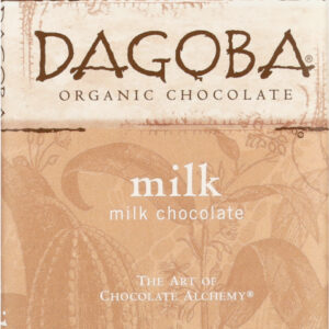 DAGOBA: Organic Chocolate Milk Chocolate Bar, 2.83 oz