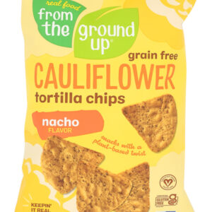 FROM THE GROUND UP: Nacho Cauliflower Tortilla Chips, 4.5 oz