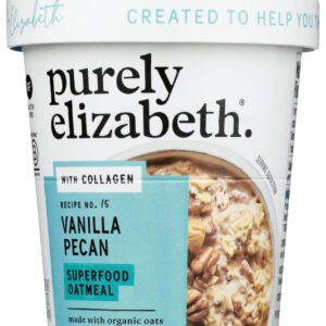 PURELY ELIZABETH: Vanilla Pecan Collagen Protein Oats Cup, 2 oz