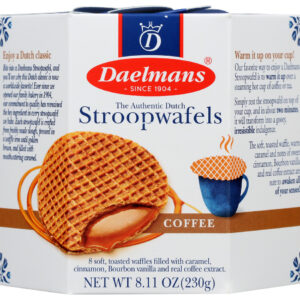 DAELMANS: Coffee Stroopwafels In Hexa Box, 8.11 oz
