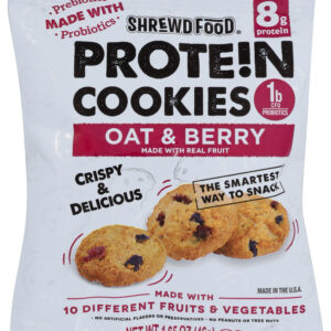 SHREWD FOOD: Cookie Protein Oat & Brry, 1.65 oz