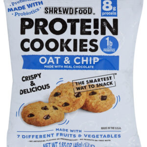 SHREWD FOOD: Cookie Prtn Oat Choc Chip, 1.65 oz