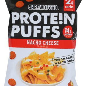 SHREWD FOOD: Protein Puffs Nacho Cheese, 2.25 oz