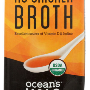 OCEANS HALO: Organic No Chicken Broth, 32 oz