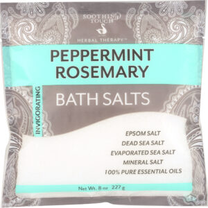 SOOTHING TOUCH: Bath Salt Peppemint Rosemary, 8 oz