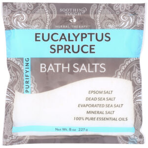 SOOTHING TOUCH: Bath Salt Eucalyptus, 8 oz
