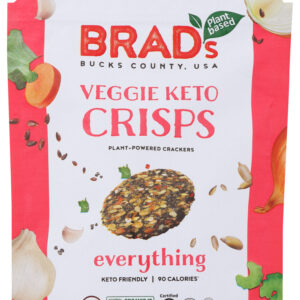 BRADS PLANT BASED: Everything Veggie Keto Crisps, 4 oz