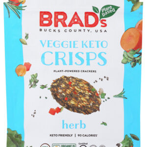 BRADS PLANT BASED: Herb Veggie Keto Crisps, 4 oz