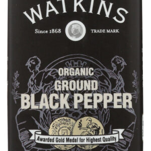 WATKINS: Organic Ground Black Pepper, 2.8 oz