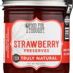 FOOD FOR THOUGHT: Preserves Strawberry Nat, 9 oz