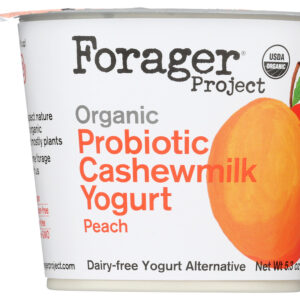 FORAGER: Peach Cashewmilk Yogurt, 5.3 oz