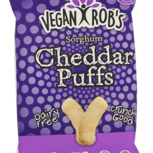 VEGANROBS: Cheddar Puffs Dairy Free, 1.25 oz