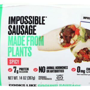 IMPOSSIBLE FOODS: Impossible Sausage Made From Plants Spicy, 14 oz