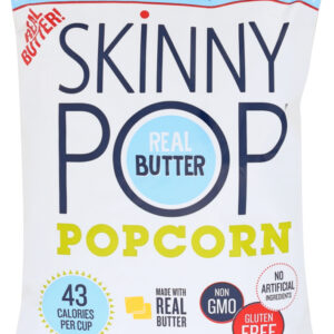 SKINNY POP: Real Butter Popped Corn, 4.4 oz