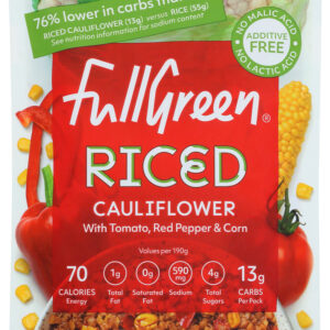 FULLGREEN: Riced Cauliflower Tomato Corn Pepper, 6.7 oz