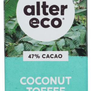 ALTER ECO: Organic Chocolate Dark Coconut Toffee, 2.82 oz