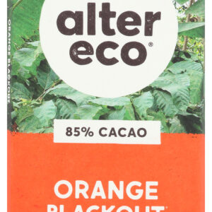 ALTER ECO: Orange Blackout Dark Chocolate Bar, 2.65 oz