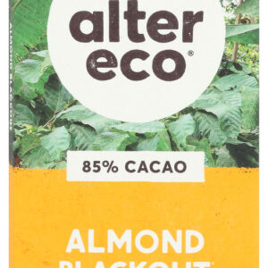 ALTER ECO: Almond Blackout Dark Chocolate Bar, 2.65 oz