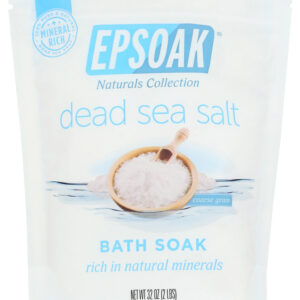 EPSOAK: Dead Sea Salt Coarse Bath Soak, 2 lb