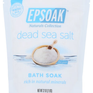 EPSOAK: Dead Sea Salt Fine Bath Soak, 2 lb