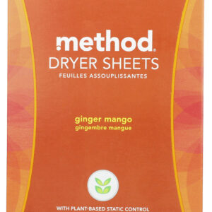 METHOD HOME CARE: Dryer Sheet Gngr Mngo, 80 pc