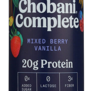 CHOBANI: Complete Mixed Berry Vanilla Drink, 10 oz
