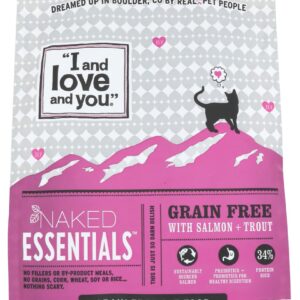 I&LOVE&YOU: Naked Essentials Kibble Salmon & Trout Cat Food, 3.4 lb