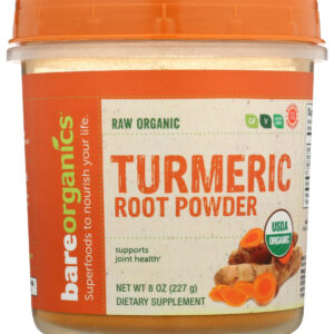BAREORGANICS: Organic Turmeric Root Powder, 8 oz
