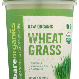 BAREORGANICS: Wheatgrass Pwdr Org, 8 oz