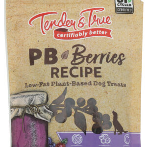 TENDER AND TRUE: Pb and Berries Dog Treats, 4 oz