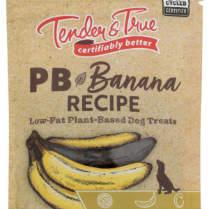 TENDER AND TRUE: Pb and Banana Dog Treats, 4 oz