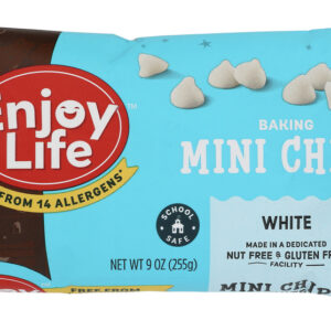 ENJOY LIFE: Choc Chips White Mini, 9 oz