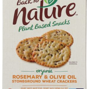 BACK TO NATURE: Rosemary and Olive Oil  Cracker, 6 oz