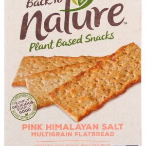 BACK TO NATURE: Pink Himalayan Salt Multigrain Flatbread Cracker, 5.5 oz