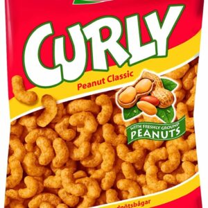 LORENZA: Corn Pufd Pnut Flav Curly, 5.29 oz