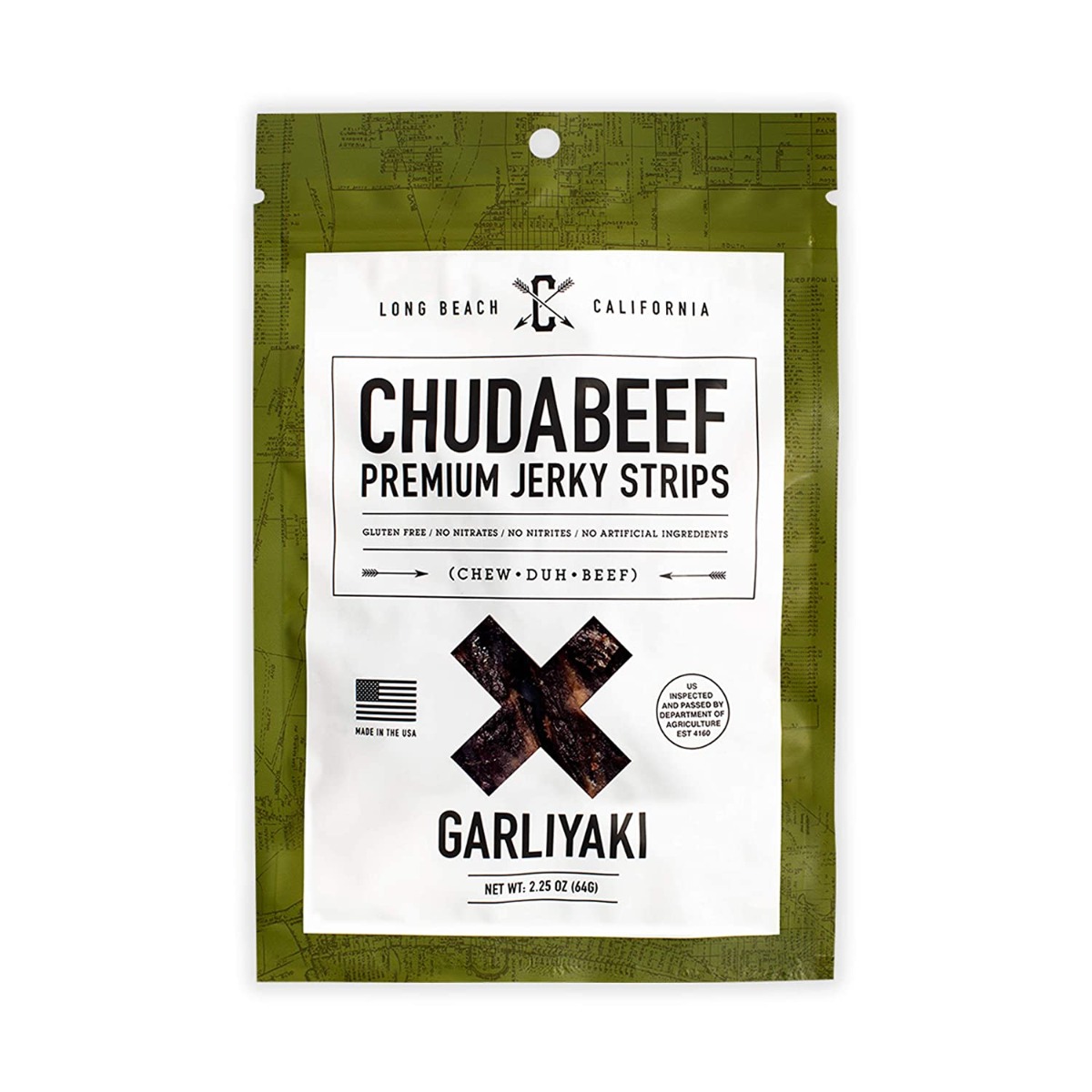 CHUDABEEF JERKY: Jerky Garliyaki, 2.25 oz