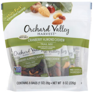 ORCHARD VALLEY HARVEST: Cranberry Almond Cashew Trail Mix, 8 oz