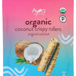 AVA ORGANICS: Orginal Coconut Crispy Rollers, 2.8 oz