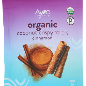 AVA ORGANICS: Cinnamon Coconut Crispy Rollers, 2.8 oz