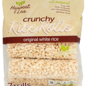 HARVEST AND LEA: Crunchy White Rice Rolls, 2.5 oz