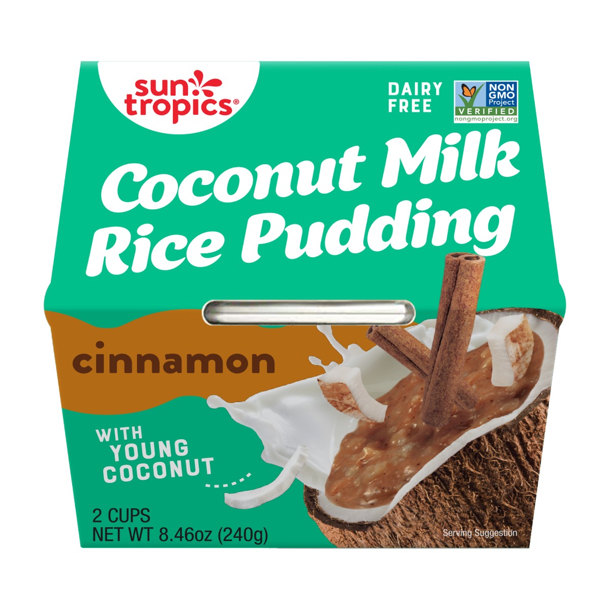 SUN TROPICS: Coconut Rice Pudding Cinnamon, 8.46 oz