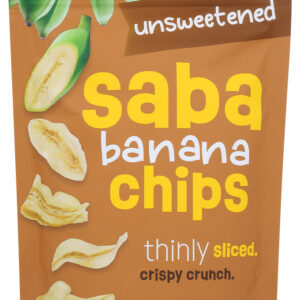 SUN TROPICS: Unsweetened Saba Banana Chips, 5.1 oz