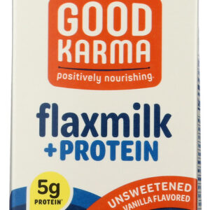 GOOD KARMA: Unsweetened Vanilla Flaxmilk + Protein, 64 fl oz