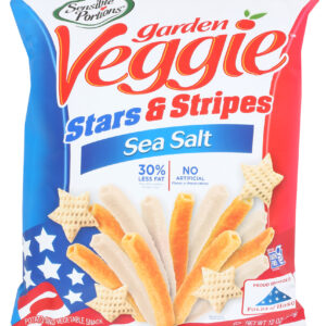 SENSIBLE PORTIONS: Veggie Straws Stars And Stripes, 12 oz