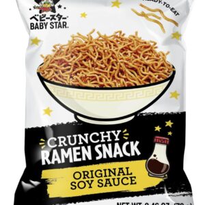 BABY STAR: Crunchy Ramen Snack Tiny Original Soy Sauce, 2.46 oz