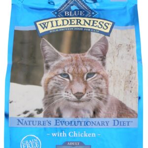 BLUE BUFFALO: Wilderness Adult Indoor Cat Food Chicken Recipe, 4 lb