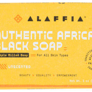 ALAFFIA: African Black Soap Unscented, 5 oz
