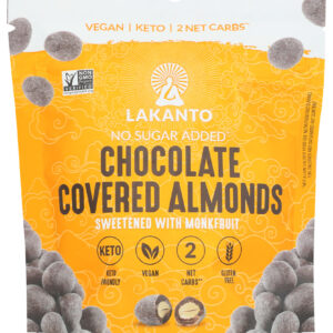 LAKANTO: Almonds Choc Covrd, 4 oz
