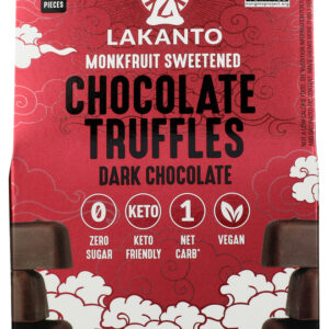 LAKANTO: Truffles Choc Dark Choc, 3.63 oz